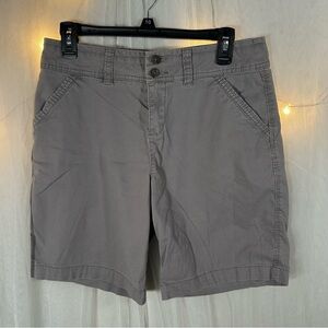 Sonoma Original Walking Short Women’s 8 Light‎ Gray Cotton